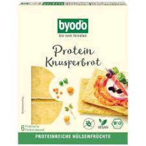 Paine proteica crocanta, fara gluten, eco-bio, 110 g, Byodo