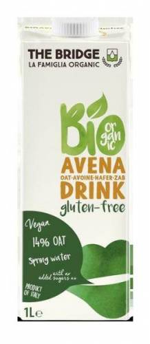 Lapte vegetal de ovaz fara gluten 1l ECO-BIO - The Bridge