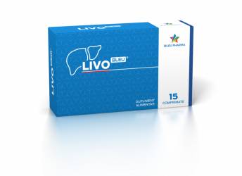 LIVOBLEU - ficat sanatos - 15 comprimate, BLEU PHARMA