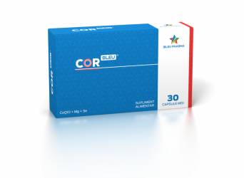 CORBLEU - CoQ10 + Mg + Se - pentru inima, 30 capsule, BLEU PHARMA