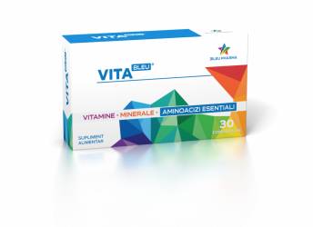 VITABLEU - vitamine, minerale, aminoacizi esentiali, 30 comprimate, BLEU PHARMA