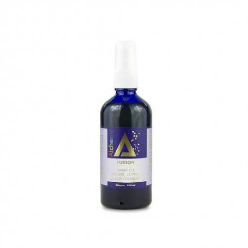 Lotiune pentru ingrijirea pielii, spray cu argint, cupru si aur coloidal 50ppm, ALCHEMY, 100ml - AGHORAS