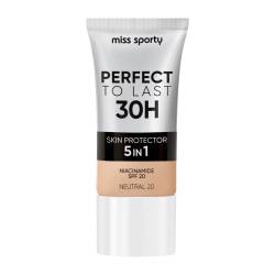 Fond de ten Perfect To Last 30H 20 Neutral, 22ml, Miss Sporty