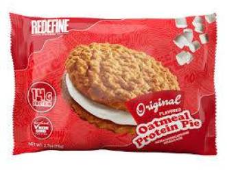 Redefine Foods Oatmeal Protein Pie, Prajitura Cu Ovaz Cu Aroma De Unt De Arahide, 70 g, GNC