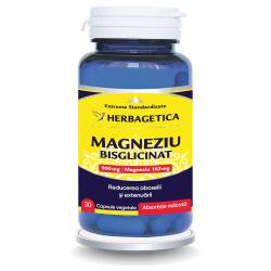 MAGNEZIU BISGLICINAT – 900 mg, 30 capsule, Herbagetica