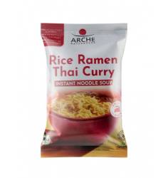 Taitei Ramen instant din orez Thai Curry, eco-bio, 72 g, Arche