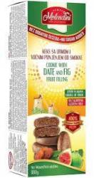 Biscuiti cu curmale si umplutura de smochine, fara zahar, fara gluten, 180 g, Molendini