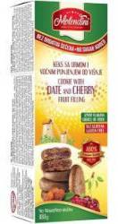 Biscuiti cu curmale si umplutura de cirese, fara gluten, fara zahar, 180 g, Molendini