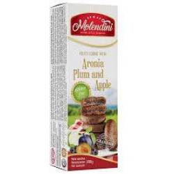 Biscuiti  cu umplutura de Aronia, Prune si Mere, fara gluten, 180 g, Molendini