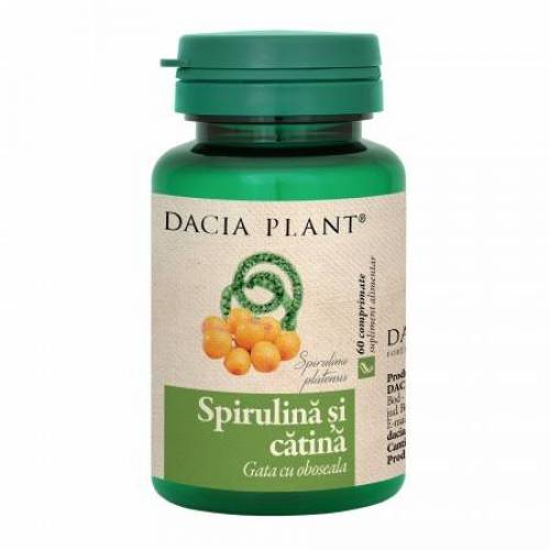 Spirulina si Catina 60cps - Dacia Plant