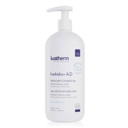 Gel de spalare emolient cu efect calmant Ivahidra+ A.D, 500 ml – Ivatherm