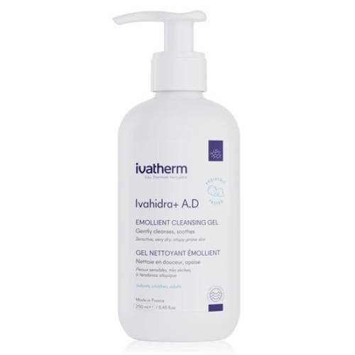 Gel de spalare emolient cu efect calmant Ivahidra+ A.D, 250 ml – Ivatherm
