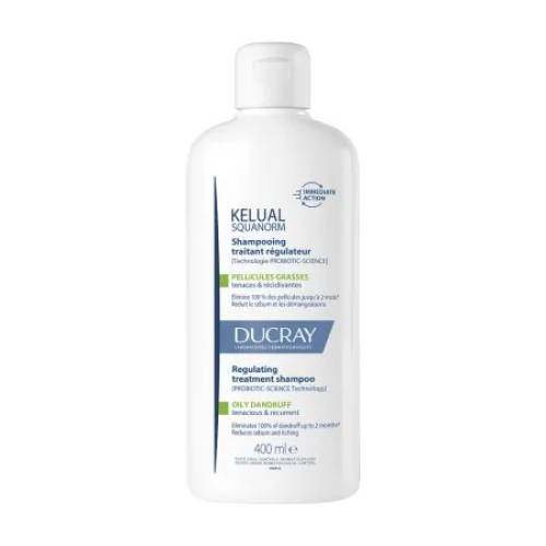Ducray Kelual Squanorm Sampon anti-matreata grasa, 400 ml