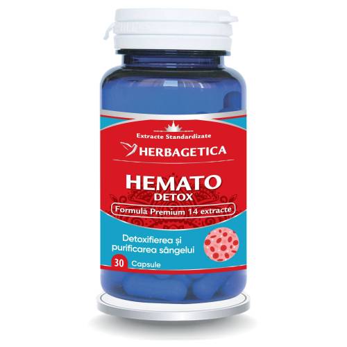 HEMATODETOX - detoxifierea sangelui, 30 capsule, Herbagetica