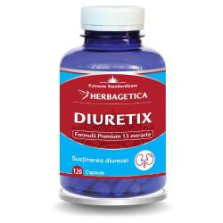 DIURETIX - diuretic, reduce edemele, 120 capsule, Herbagetica