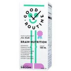 Brain-Nutrition, contribuie la functionarea sistemului nervos, 150 ml, Good Routine - Secom