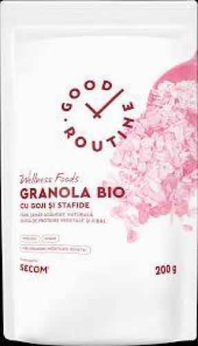 Granola cu goji si stafide, eco-bio, 200 g, Good Routine - Secom