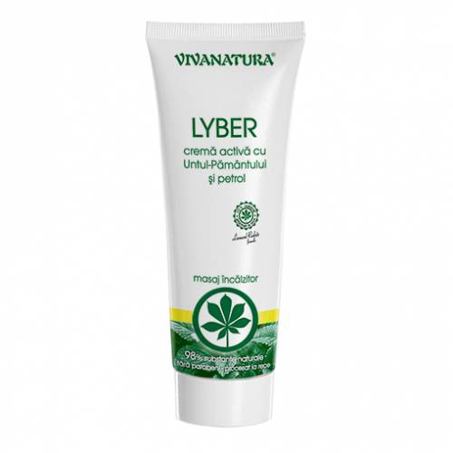Crema Lyber antireumatica cu untul pamantului si petrol 250ml - Viva Natura