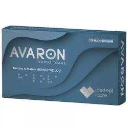 Supozitoare hemoroizi Avaron, 10 bucati, Perfect Care