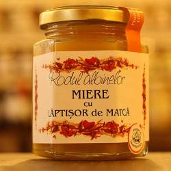Miere cu polen si laptisor de matca 250g - Prisaca