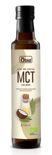 Ulei de cocos MCT C8, eco-bio, 250 ml, Obio