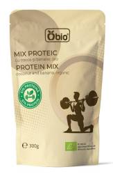 Mix proteic cu cocos si banane, eco-bio, 300 g, Obio