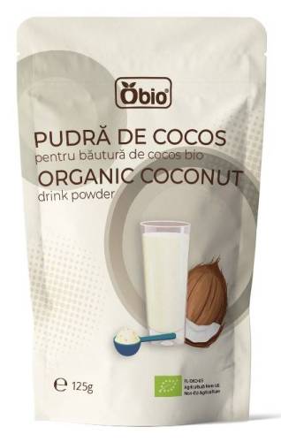 Bautura de cocos pudra, eco-bio, 125 g, Obio