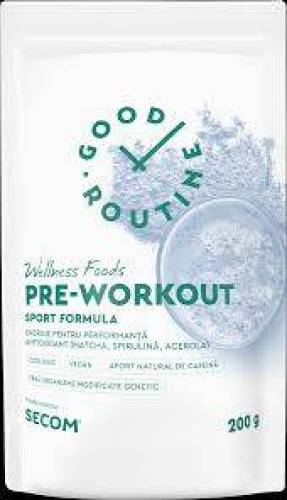 Pre-workout - Sport formula, 200 g, Good Routine - Secom