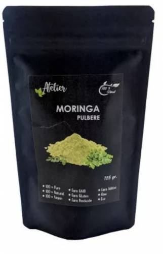 Moringa pulbere, 125g - Sanoviva Farma