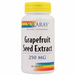 Grapefruit Seed Extract - Extract din seminte de grapefruit - 250mg - 60cps - Solaray-  Secom