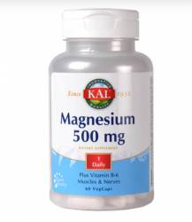 Magneziu - MAGNESIUM 500mg 60cps - KAL - Secom