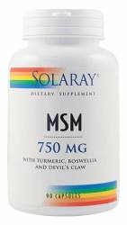 MSM 750mg 90cps - Solaray - Secom