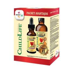 Secom Kit Imunitate copii Vitamin C, 118 ml + Vitamin D3, 30 ml