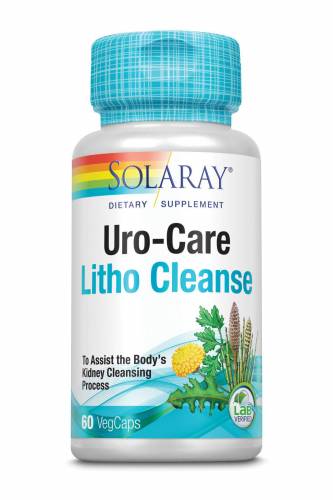 Uro Care Litho Cleanse 60cps vegetale, Solaray Secom