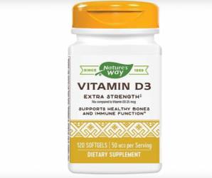 Vitamin D3 2000UI 120tb - Nature's Way - Secom