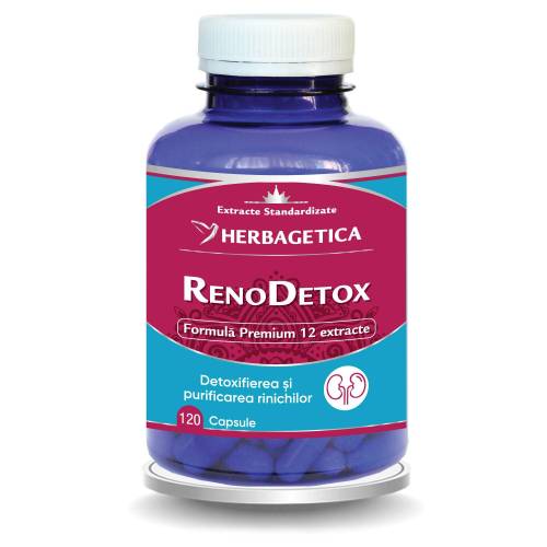 RENODETOX, detoxfiant renal, 120 capsule, Herbagetica