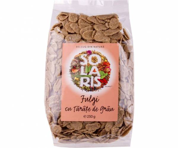 Fulgi cu tarate de grau 250g - Solaris