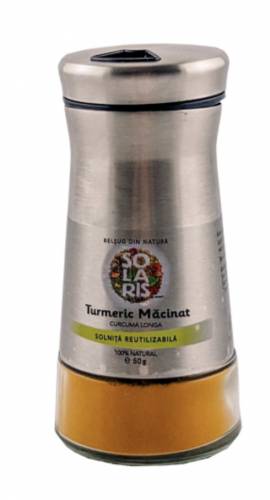 Turmeric macinat solnita reutilizabila, 50g - Solaris
