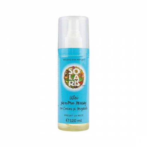 Ulei masaj cocos migdale, 120ml - Solaris