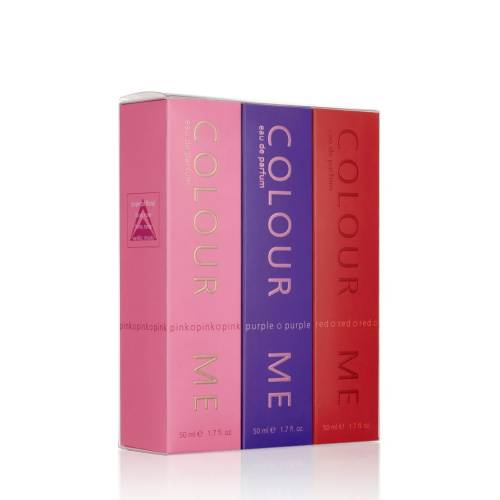 Set Parfumuri de dama Red Pink Purple, 3 x 50ml, Milton-Lloyd Fragrances