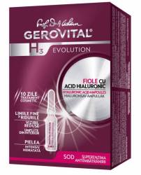 Fiole cu acid hialuronic, 10buc - Gerovital H3 Evolution