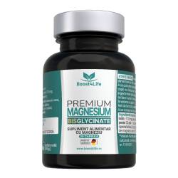 Magneziu Bisglicinat Premium, 815 mg, 30 capsule vegane, Boost4Life