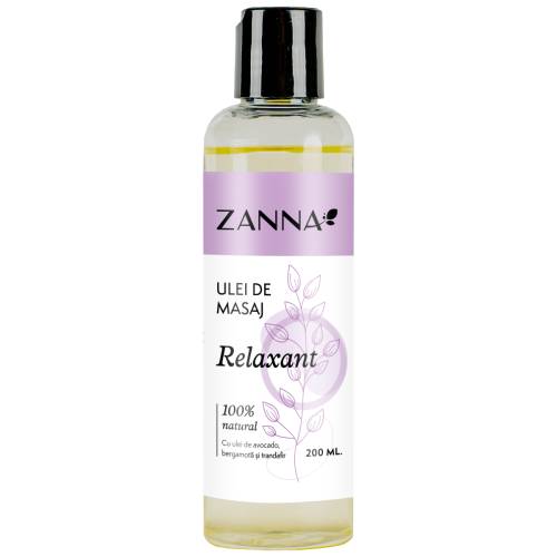 Ulei de masaj Relaxant, 200ml, Zanna