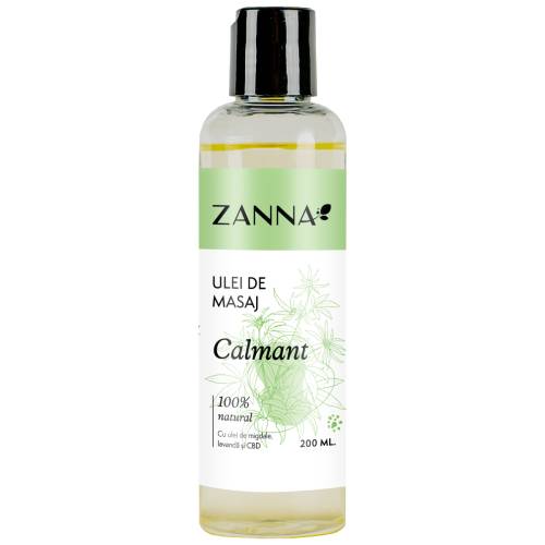 Ulei de masaj Calmant, 200ml, Zanna