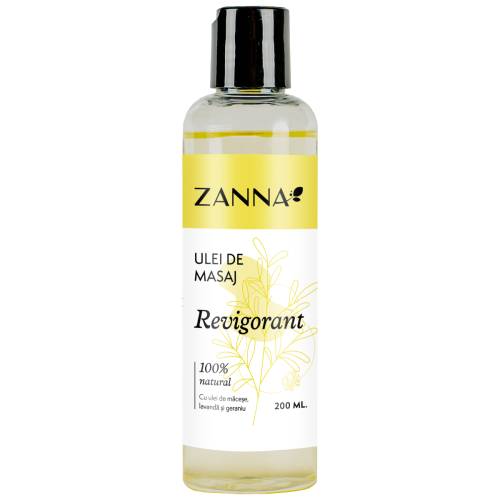 Ulei de masaj Revigorant, 200ml, Zanna