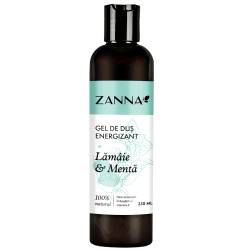 Gel de dus energizant cu lamaie si menta, 250ml, Zanna