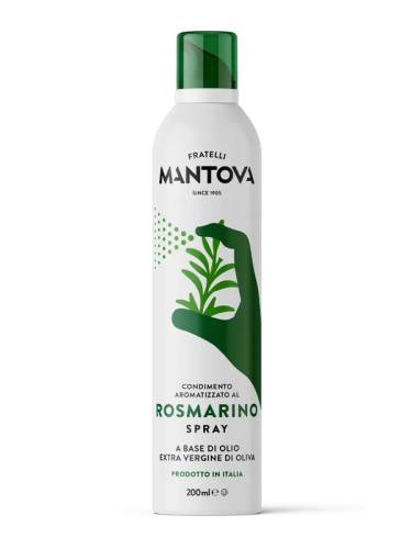 SPRAY ULEI EXTRAVIRGIN de MASLINE cu ROZMARIN, 200 ml, Mantova