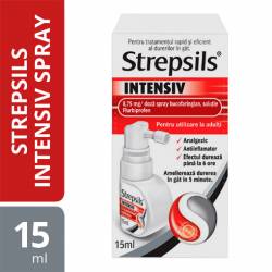 strepsils intensiv cirese+menta spray 15ml