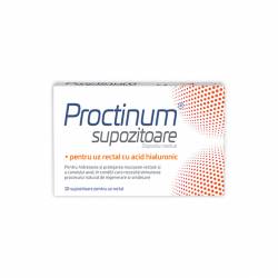Proctinum supozitoare cu acid hialuronic pentru hemoroizi, 10buc - ZDROVIT