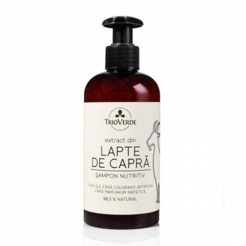 Sampon nutritiv cu extract din lapte de capra, 250ml - Trio Verde